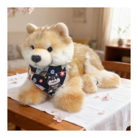 Chongker Shiba Inu Plush Toy Cute Dog Blanket Toy Plush Cute Present Body Pillow Perfect Birthday Present