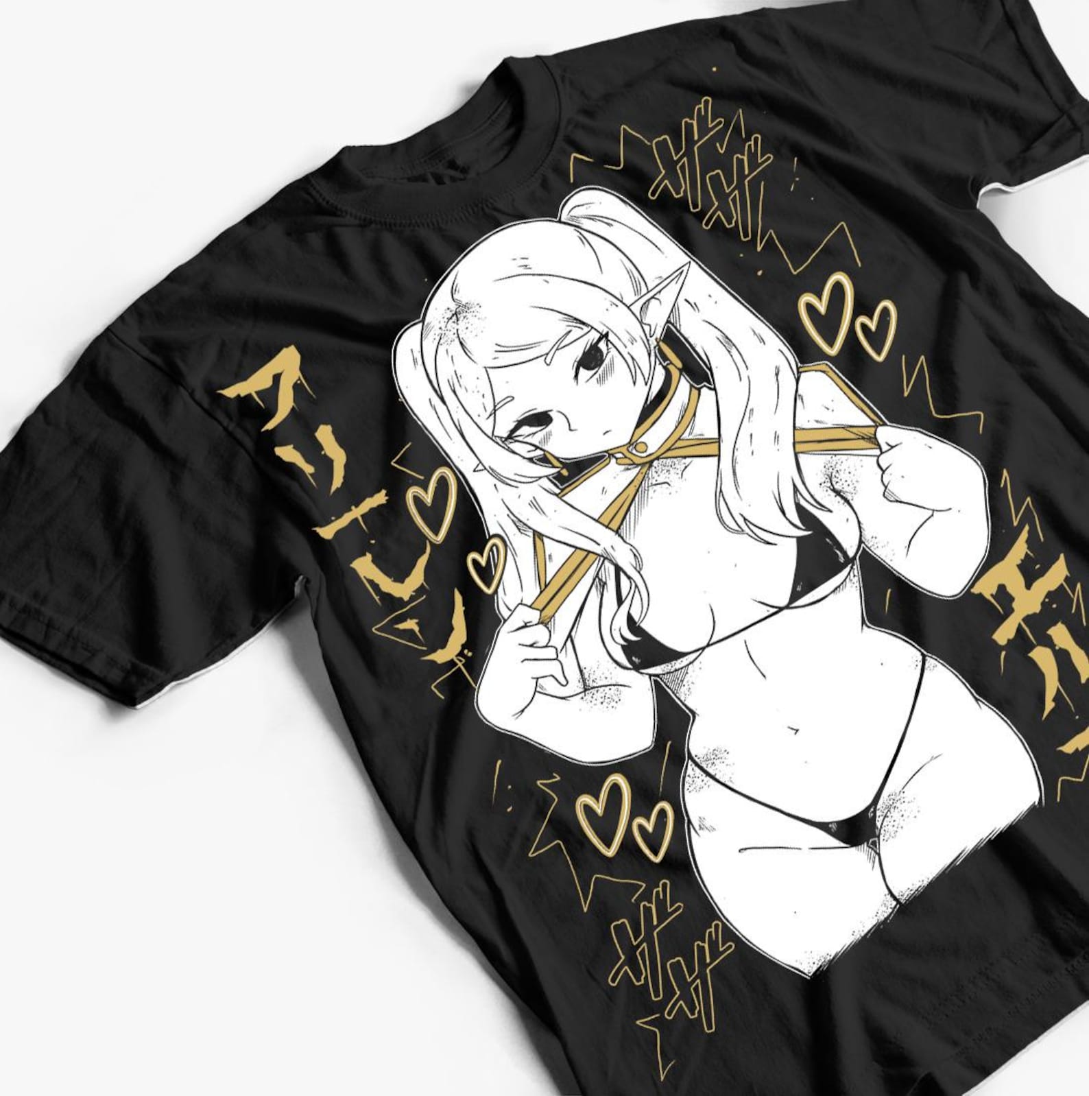 Waifu Material Frieren T-Shirt Beyond Journeys Shirt Waifu Anime Best 3XL