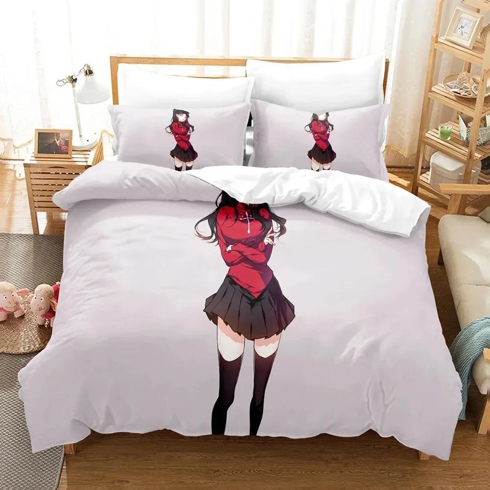 New Fatestay Night Unlimited Blade Works Printed Bedding Duvet Cover Set Soft and Comfortable Perfect Children Room Decoration