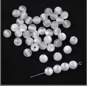 30/50Pcs Resin Beads Imitation Cat's Eye Ball Beads For DIY Necklace Bracelet Earrings Jewelry Making Craft Accessories