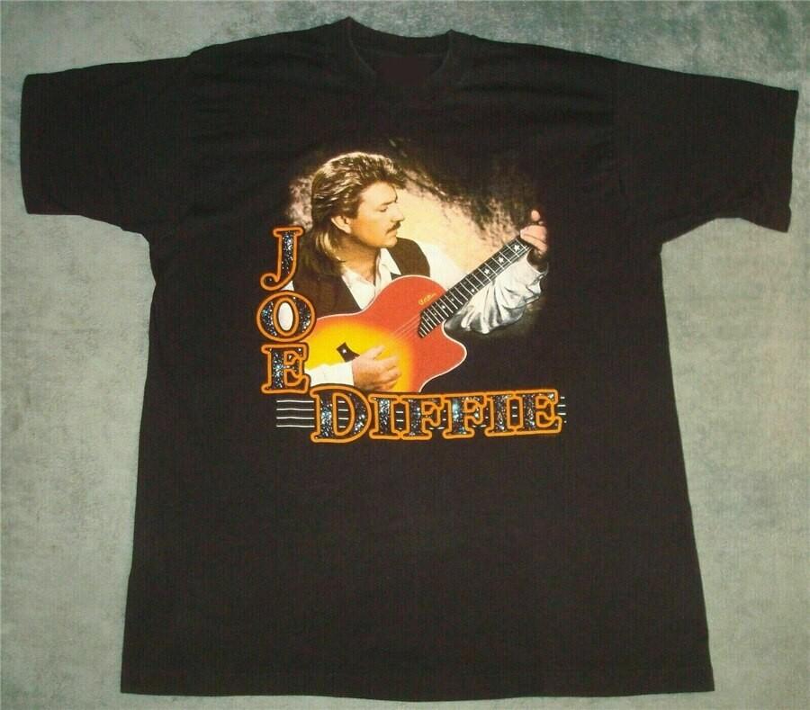 1990s Joe Diffie Concert Tour Shirt Classic Black Unisex Size  E1438 Unisex T-Shirt Graphic Tee XL