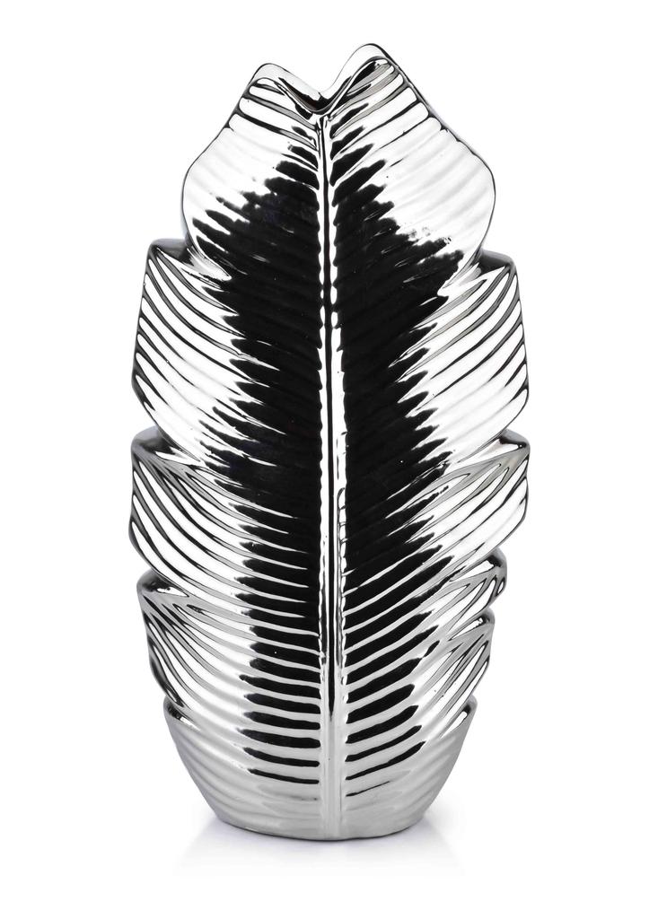 Leaf Silver Wazon 7,5X17X35 Cm