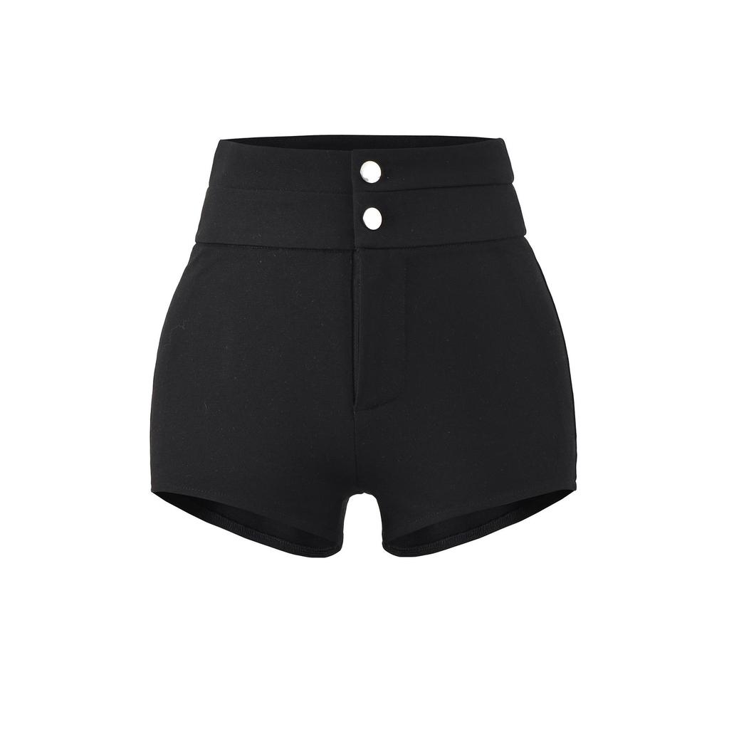 High-waisted Slimming Shorts with Hip Padding for Women; Supermodel Fit Enhances Figure, Tight and Hip-hugging, Perfect for Autumn and Winter.