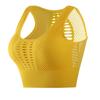 Damska średnia siateczka podtrzymująca Cross Back Bez fiszbin Wyjmowane miseczki Biustonosz sportowy Topy Freedom Bezszwowe staniki sportowe do biegania i jogi