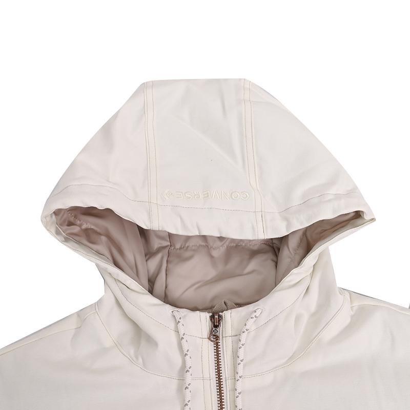 Converse Puffer Jackets Men's White Hooded Moderate Other 10023804-A01