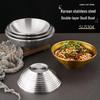 Qiwei 304 Stainless Steel Large Soup Noodle Bowl
