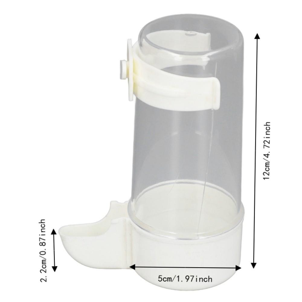 6pcs Spill Proof Bird Water Feeder Buckle-Style Bird Water Dispenser PET Bird Watering