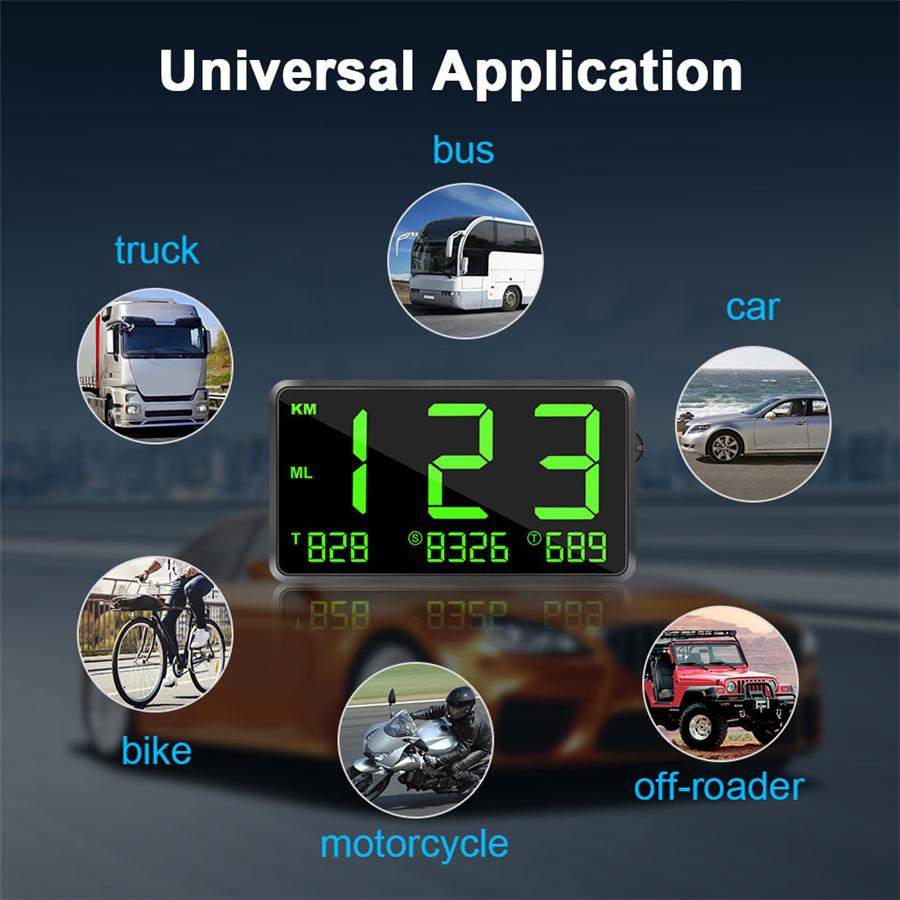 Universal Digital Car GPS Speedometer Speed Display KM/h MPH For Bike Motorcycle