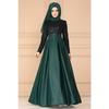 Naher Osten Ramadan Retro Elegantes Kleid Abaya Kaftan Stil Spitze Langarm Muslimische Dubai Damen Elegant Übergröße Türkei Islamische Kleidung S-5XL