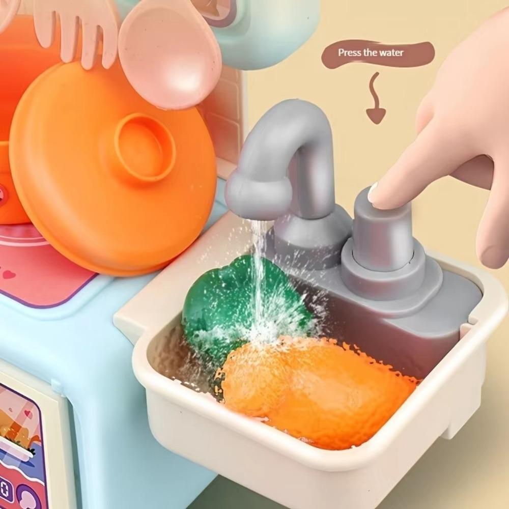 Simulated Kitchen Counter Play Set Mini Pretend Play Role Toys  Boys Girls