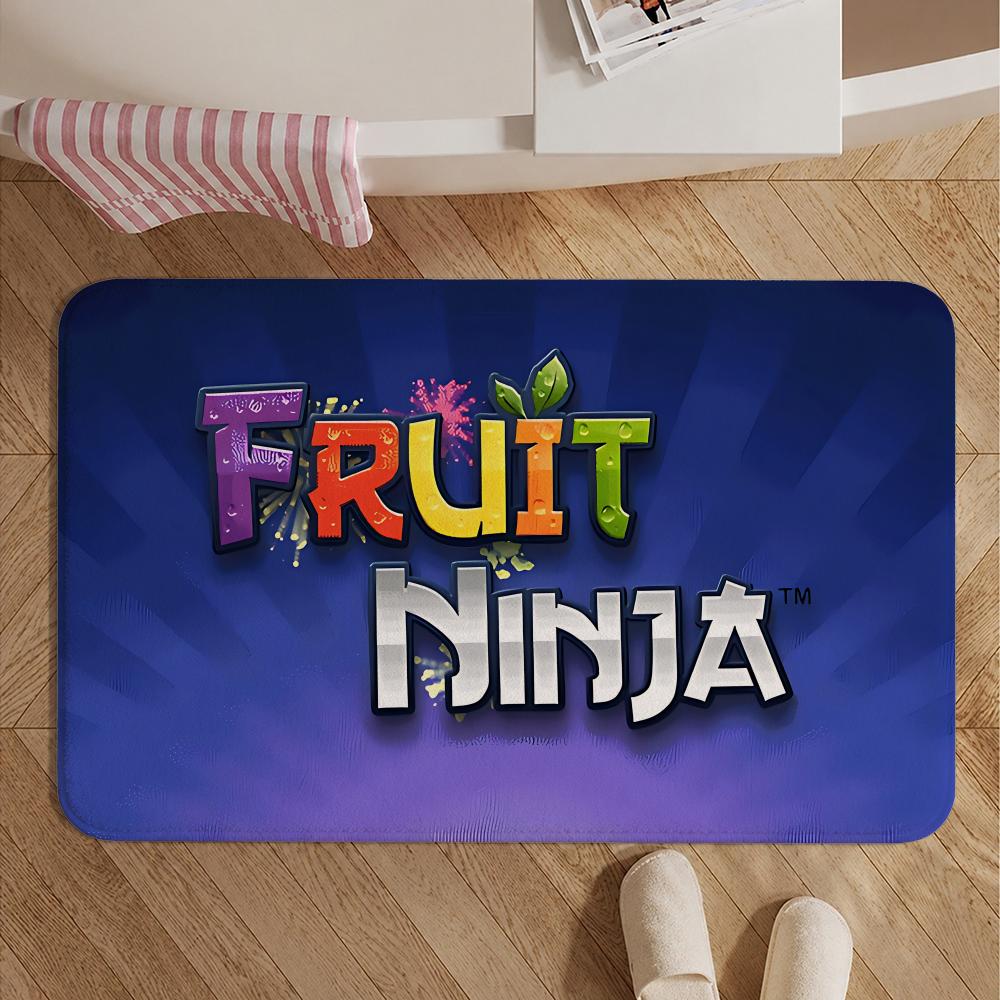Game-Fruit NinjaS Floor Mat Soft Non-Slip Bath Mat, Bedside Carpet, Absorbent Doormat for Home