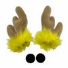 3D Motorcycle Helmet Decoration Self-adhesive Motorcycle Helmet Antlers  Holiday Atmosphere