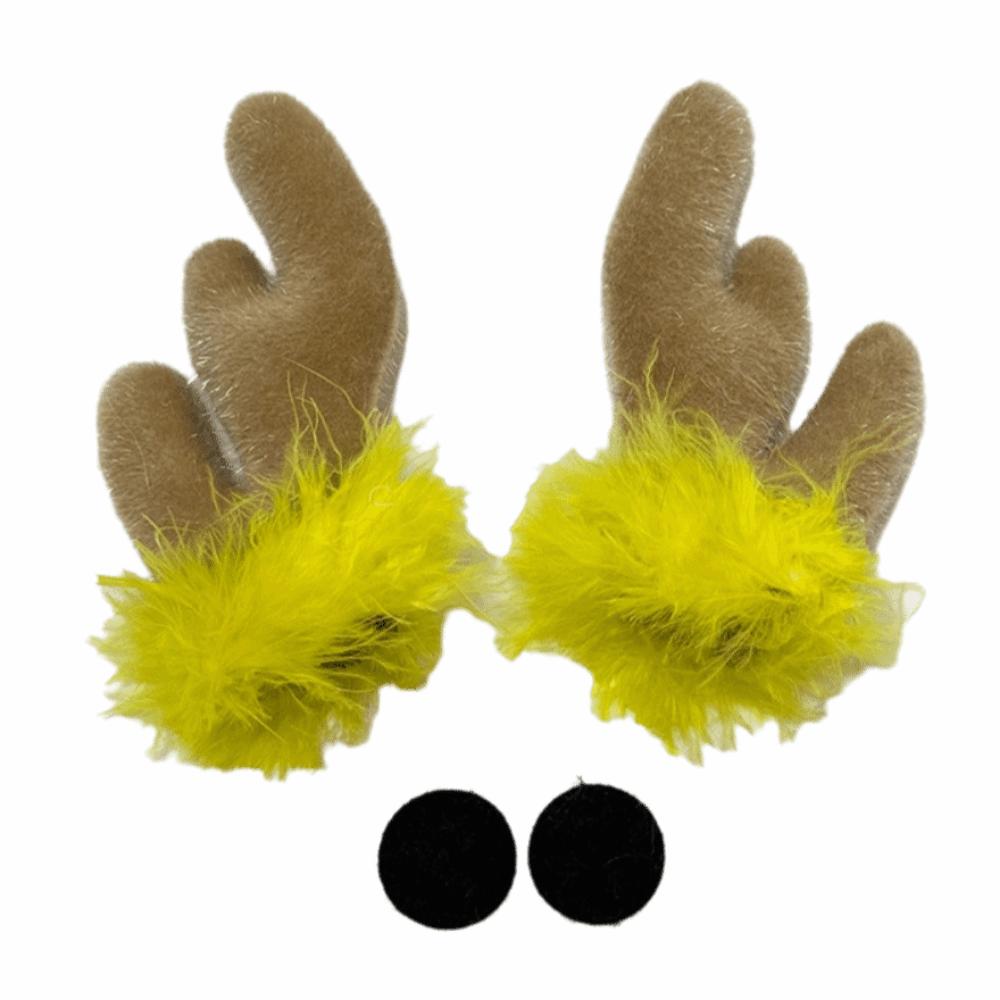3D Motorcycle Helmet Decoration Self-adhesive Motorcycle Helmet Antlers  Holiday Atmosphere