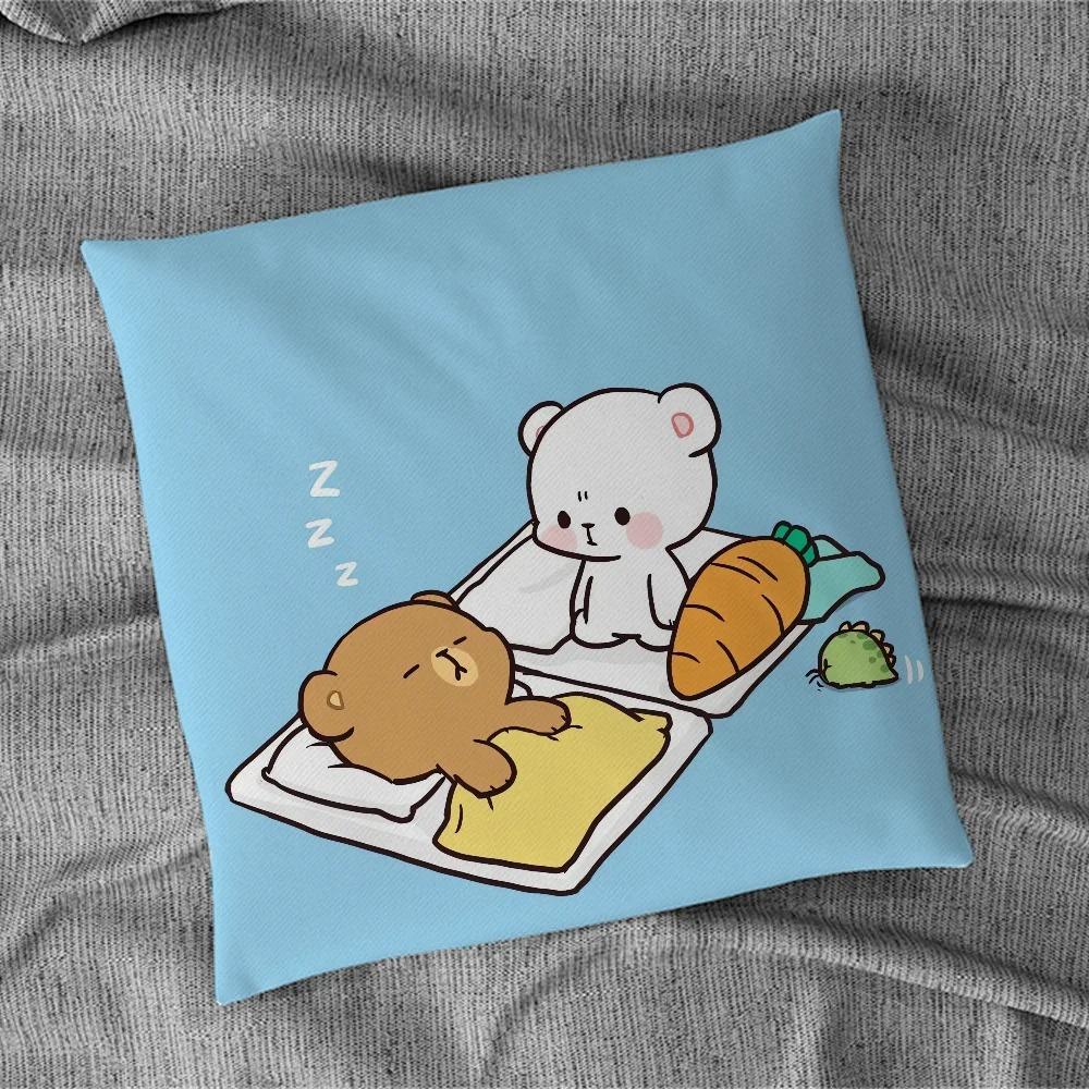 Niedliches Bärenmuster Kissenbezug Innendekoration Büro Wohnzimmer Zuhause Kissenbezug