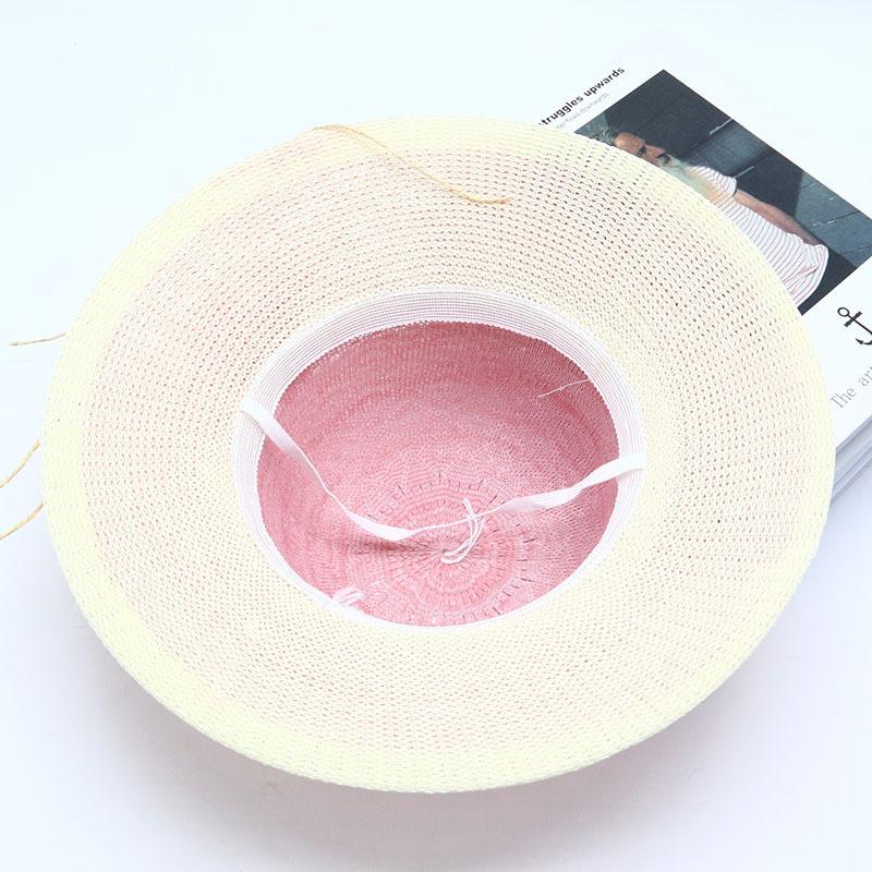 Straw Straw Hat Women's Big Eaves Beach Hat Summer Shading Sun Hat Outdoor Travel Seaside Spring and Autumn Versatile