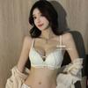 Underwear women's small breasts gather and adjust type, secondary breasts are supported without steel rings, sexy lace, thickened bra set