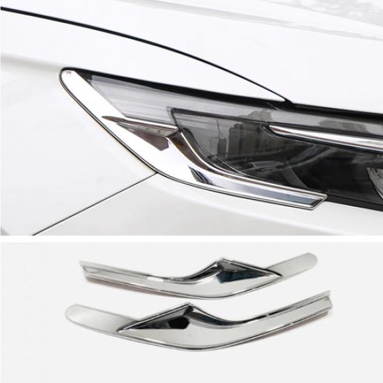 For Honda CRV CR-V  2024 Chrome Front Headlight Lamp Eyebrow Strips Trim