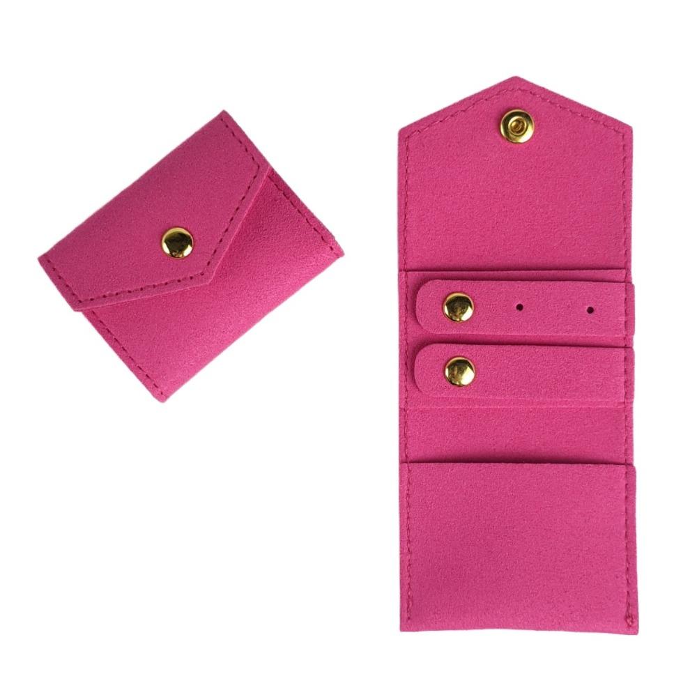 Foldable Jewelry Roll Case Mini Jewelry Storage Bag  for Parties Travel Business Trips