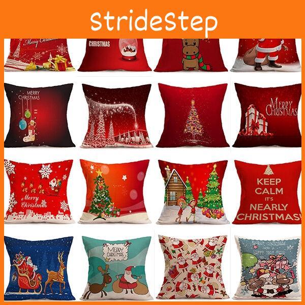 Charmante Weihnachts-Weihnachtsmann-Kissenhülle Kissenbezug für warme Heim- und Bürodekoration