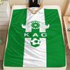 1Pc Kenitra Athletic Club kac Print Flannel Blanket High Quality Warm Comfortable Cover for All Seasons Perfect for Gifts Home Decor