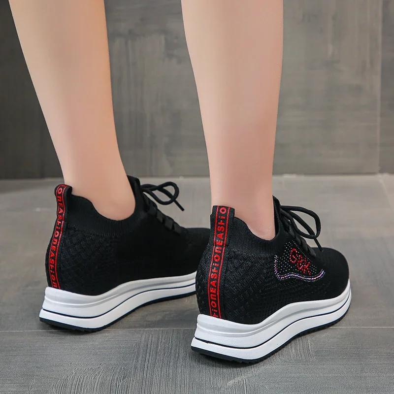 Fashion Women's Vulcanize Shoes 2025 New Spring and Autumn Outdoor Breathable Women Sneakers Casual Light Platform Shoes for Women