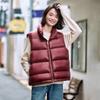 Autumn and Winter Down New Stand-up Collar Down Vest Women Wear Fashionable Stacking Thickened Thermal Vest Tide