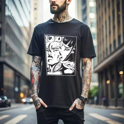 100% Baumwolle TOPS UNISEX T-SHIRTS HERREN DAMEN Giorno T-Shirt Jodio Joestar JoJo's Bizarre Adventure Giovanna Kawaii Shirt 212