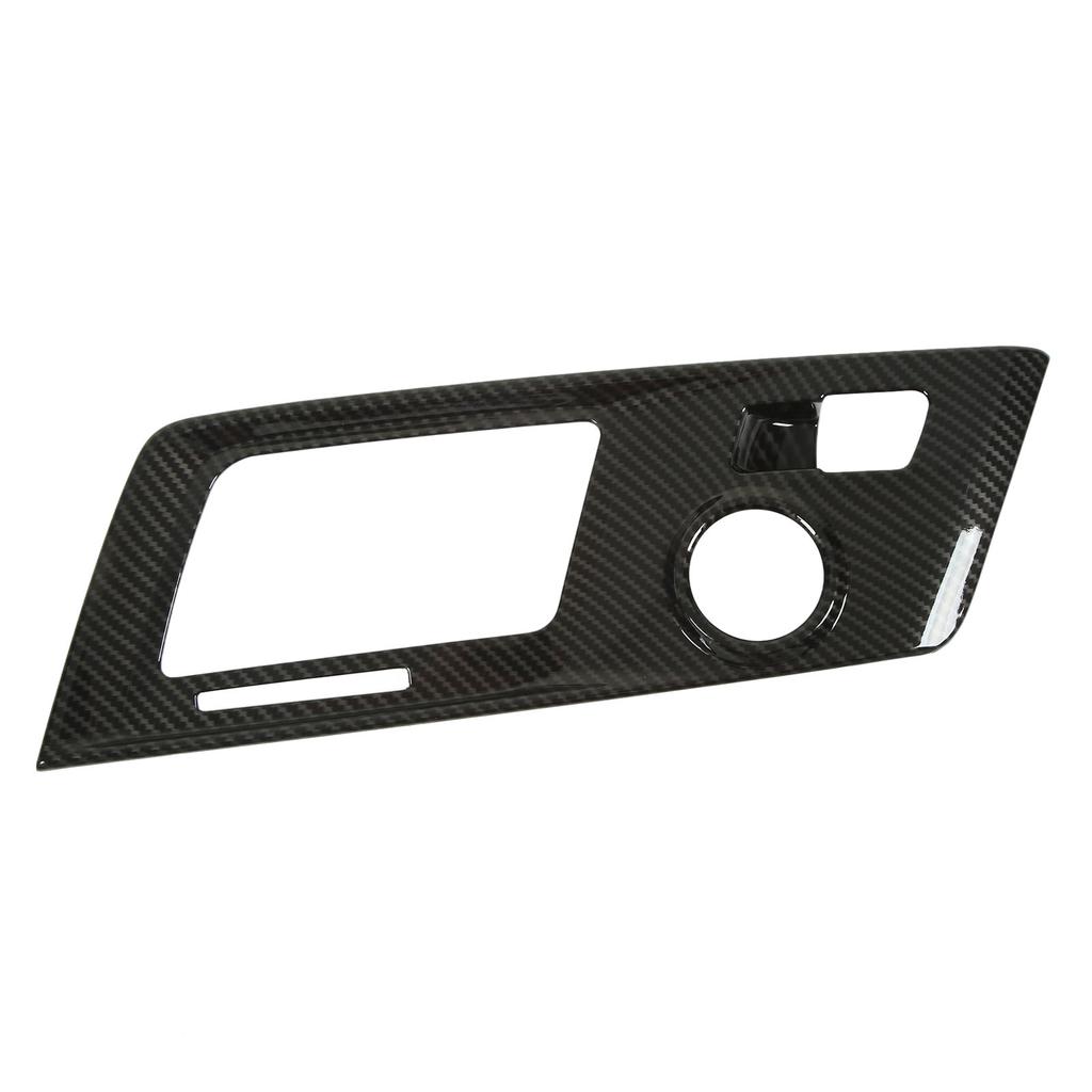Bilväxellådslock Trim Kolfiberstil Konsol Växlingspanel Ram Klistermärke Ersättning för Corvette C7 2014–2019