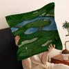 Vintage Green Tiny Golfers Art Pillow Cover Sofa Cushion Cover Home Room Decoration Children Gift