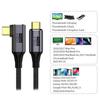Cablecc 40Gbps Angled USB 100W USB Thunderbolt 30cm 4.0 Cable, Charging, 8K@60Hz, 5K@60Hz, 4.0, 3/4,