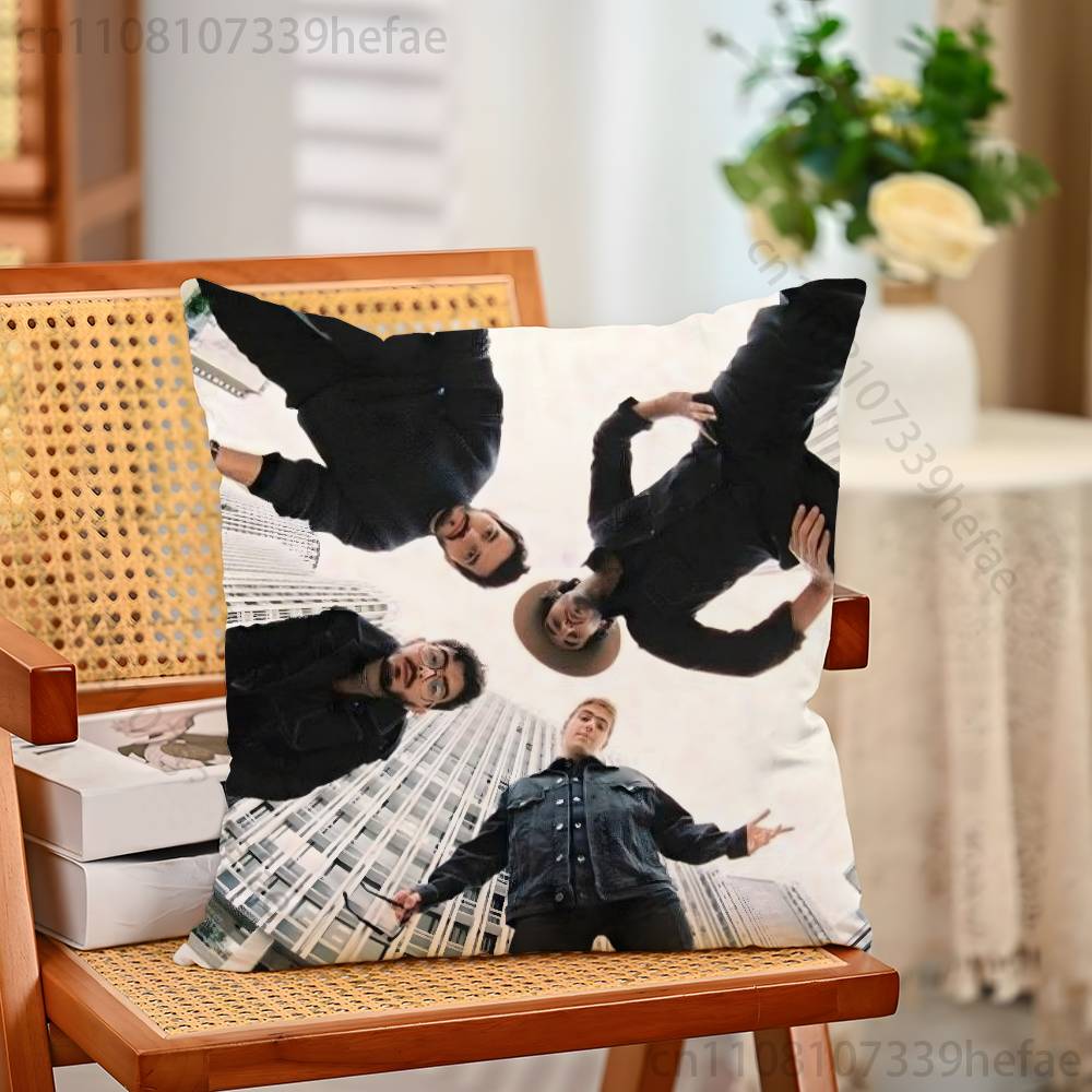 MMorat Band Pillow Case Plush Pillow Cases Home Decoration Pillow Cover for Sofa Bed Chair Living Room