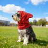 Adjustable Dog Fleece Hats Solid Color Dog Warm Caps Dog Ears Hoodie Caps  Cold Weather