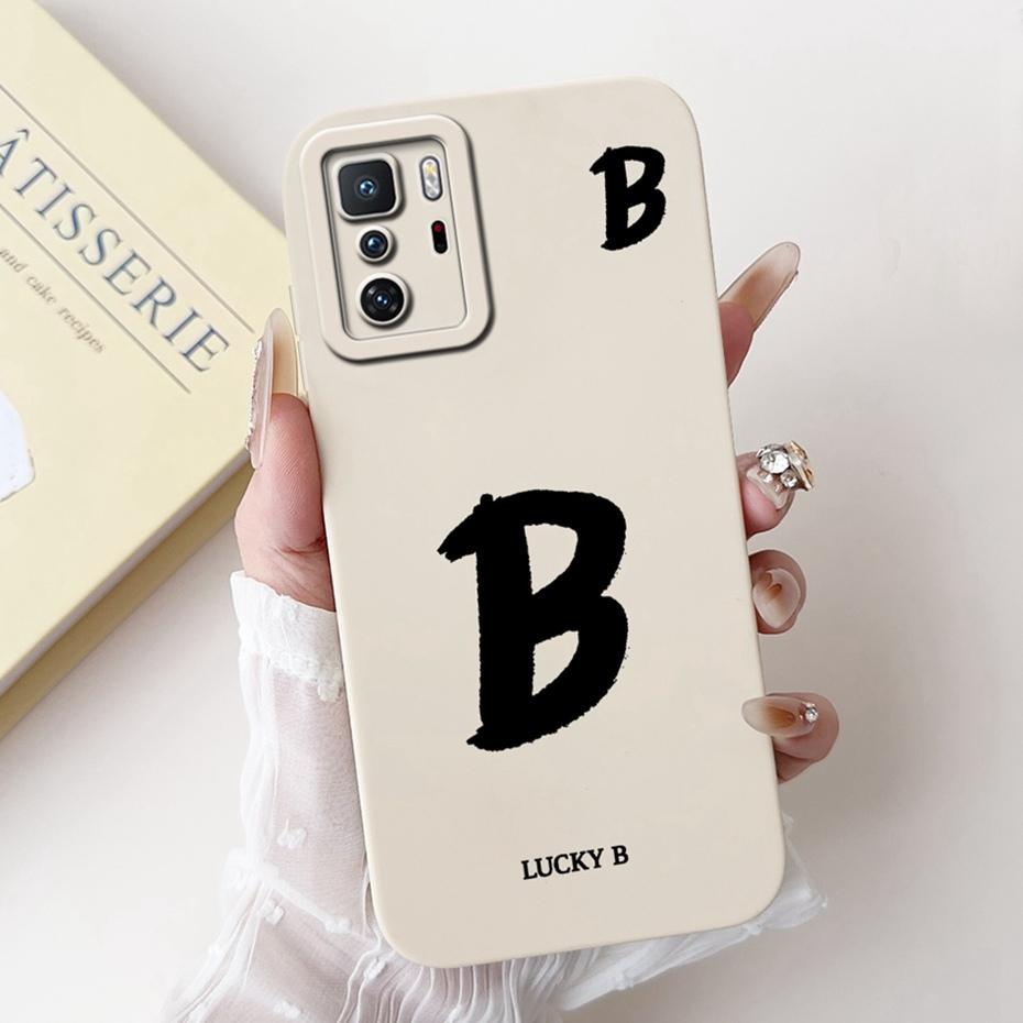 New Fashion Letter Phone Case For Xiaomi Redmi Note 10 Pro 5G Soft Silicone Shockproof Cover For Redmi Note10 5G 10T Bumper