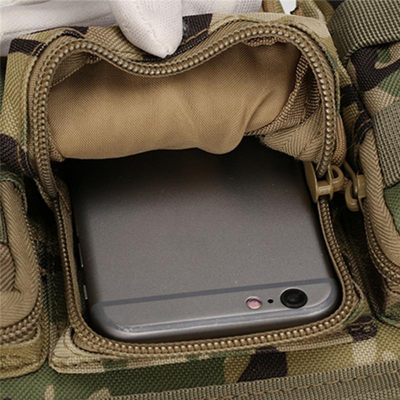 Waterproof Oxford Men Fanny Pack Tactical Military Army Waist Bag Hiking Outdoor Camping Shoulder Bum Belt Bum Sport Chest Bags