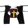 Cute Cat Cosplay Costumes Funny Bible Cross Print Halloween Dress Up Kitten Clothes Christ Jesus Pet Costume for Small Big Dogs