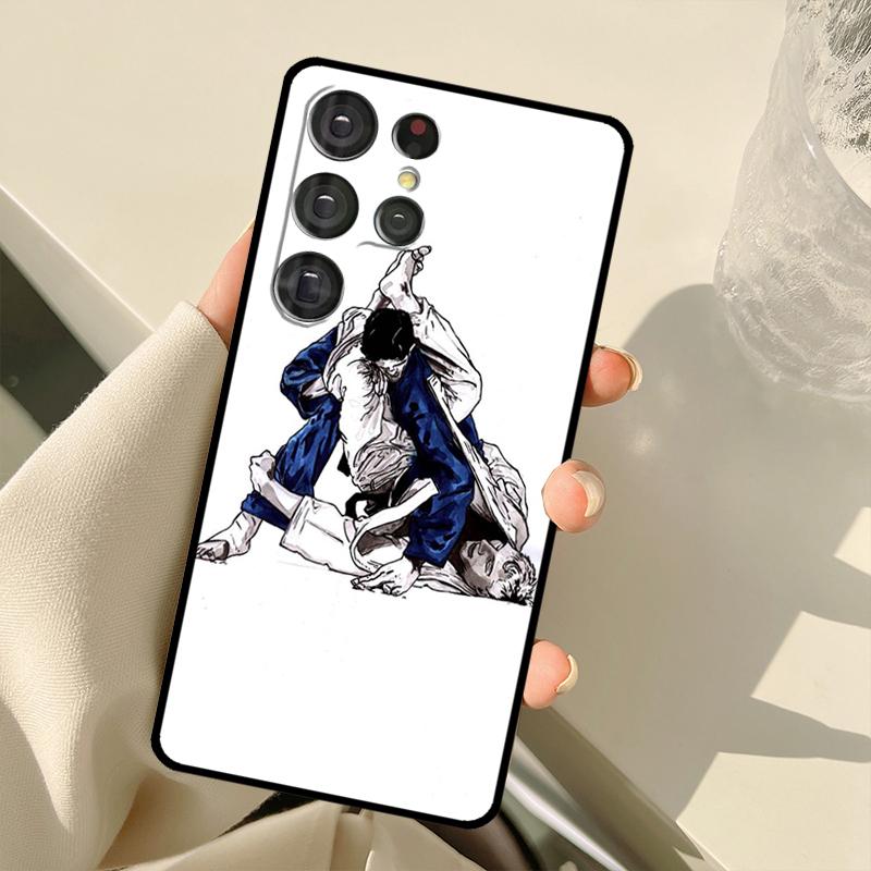 Japanische Kampfkunst Judo Handyhülle für Samsung Galaxy S20 FE S21 FE S22 Ultra Note20 Note10 S8 S9 S10 Plus Cover