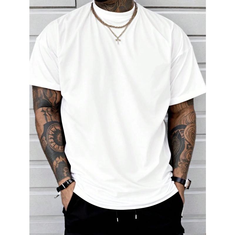 European Size Men'S Trendy Short-Sleeve Print Shirt