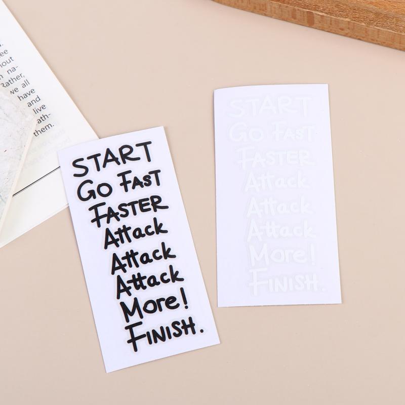 "Go Fast, Attack More" Cycling Stickers, Waterproof Inspirational DIY Decals for Bicycle Top Tube & Road Bike Frame