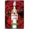 Retro Bacardi Metalls child, Blechs child, Rum Marken plakette, Vintage Teller, Wand dekoration, Poster, Bar, Mann Höhle, Shabby