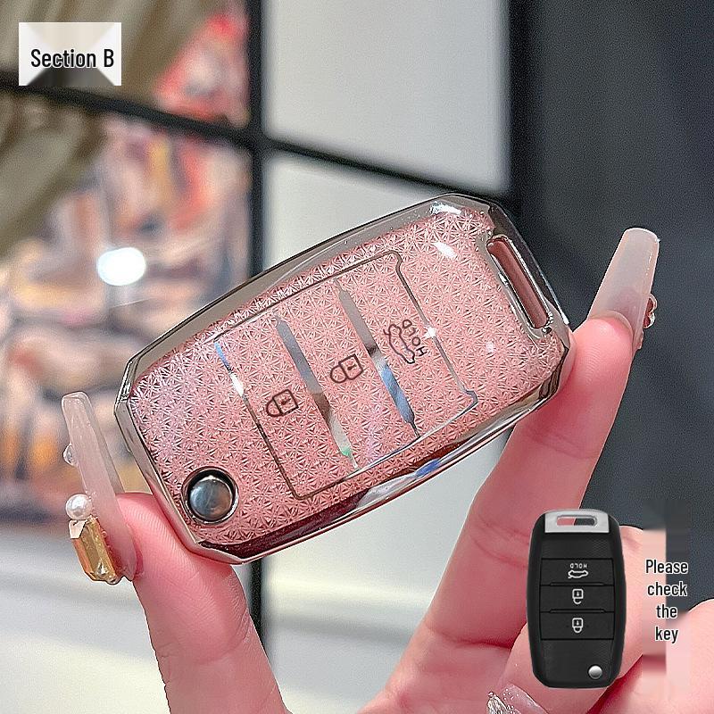 Kia Key Cover: Compatible with K3, Sportage, K5, K2, K4, KX3, KX5, KX1, Sorento, Telluride, Seltos - New Style.