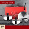 Sigang 3-Piece Bakelite Handle Cookware Set