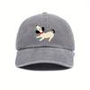 Festive Vintage Baseball Cap with Adorable Puppy Design  Perfect for Outdoor Fun and