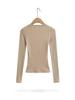 Vintage Square Neck Lace-Up Long Sleeve Shirt - Women's Autumn Inner Wear, Sexy and Chic Top