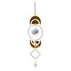 Pegador de Sol de Cristais Coloridos, Pegador de Sol Pendurado com Corrente, Ornamento de Sino de Vento com Bolas de Cristal para Janela Casa Jardim Dia de Natal Festa Casamento