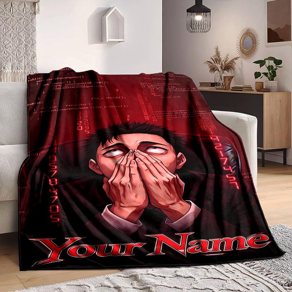 Custom 1Pc Stress Digital Panic Fleece Flannel Blanket Soft Warm Cozy Office Throw For Bedroom Couch Travel Birthday Xmas Gift