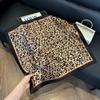 New silk scarf women's fashion versatile high-end small square scarf Korean version neck protection scarf spring and autumn retro scarf binding bag
