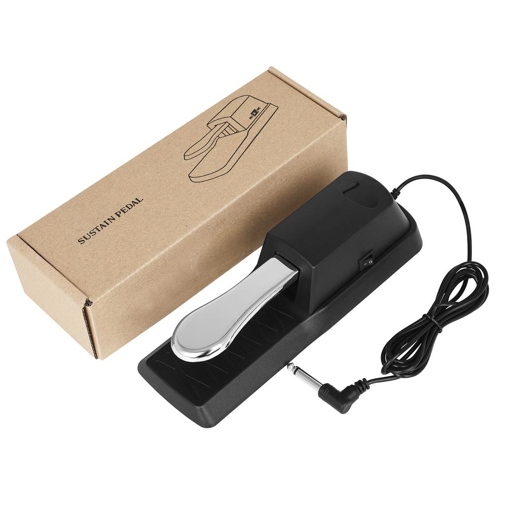 Sustain Pedal with Polarity Switch for MIDI Keyboard Synth Digital Piano Electric Piano Drum Musical Instrument Accessories