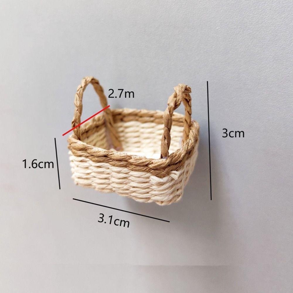 Fashion Dollhouse Basket Mini Miniature Children's Day Decoration  For BJD Dolls/for Ob11 Dolls