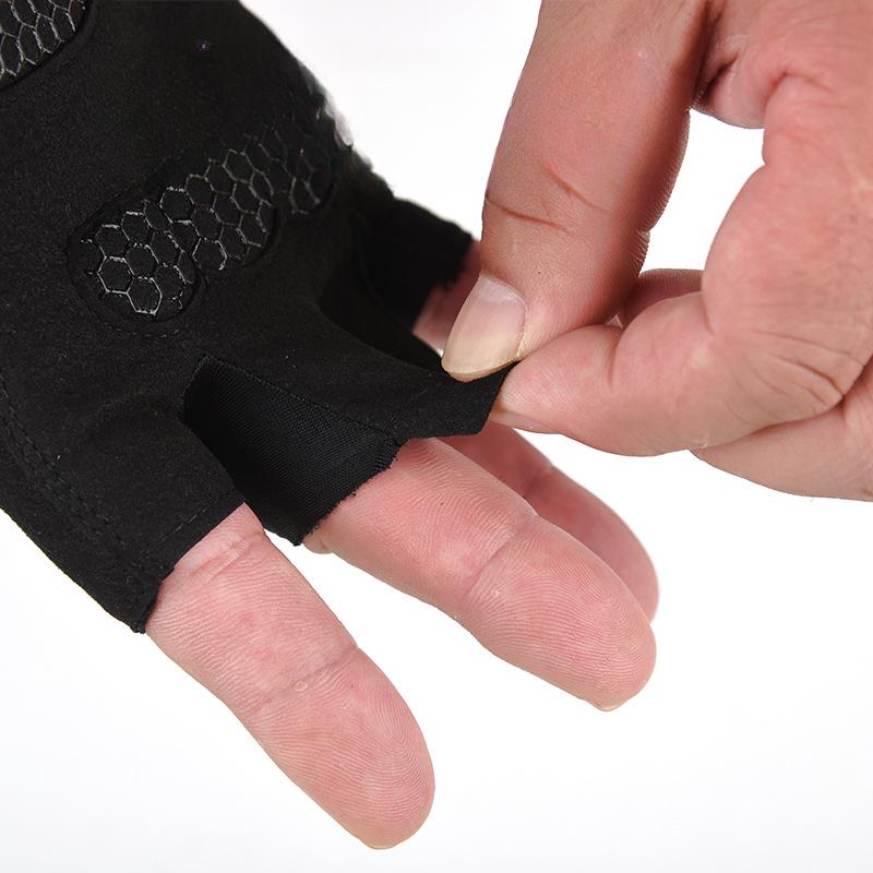 Men and Women's Fitness Gloves Thin Training Half Finger Sports Anti Slip Wear Resistant Anti Cocking Dumbbell Equipment Horizontal Bar Pull Up
