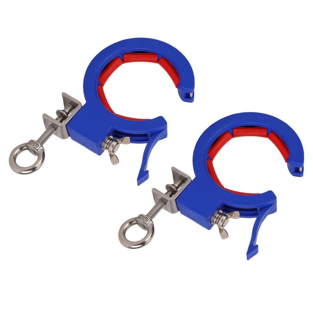 2PCS Cable Tray Roller Guide Thickened Nylon Stainless Steel Blue Adjustable Wire Threading Pulling Laying Pulley for